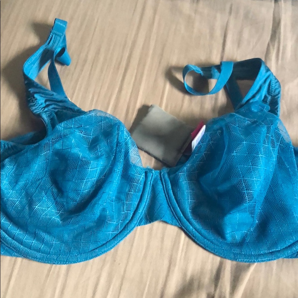 True & Co Unlined Lace Bra